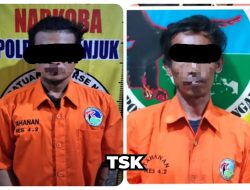 Polres Nganjuk Berhasil Ungkap Kasus Narkoba Dua Tersangka Pengedar Sabu Diamankan