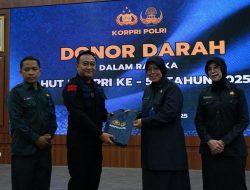 Kabid Kesjas Korbrimob Polri Pimpin Kegiatan Donor Darah Peringati HUT Ke-54 KORPRI Polri Tahun 2025